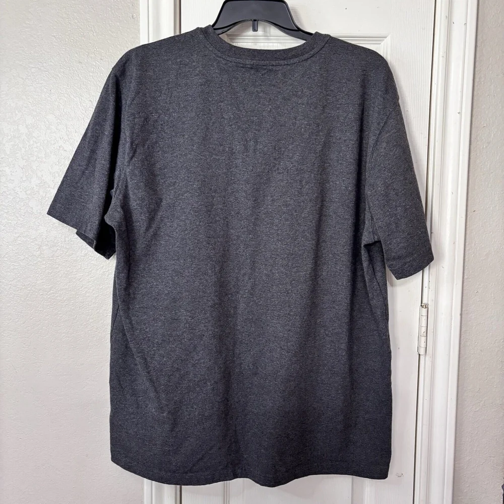 Carhartt Gray Loose Fit Henley T-Shirt Mens Short Sleeve Pullover Size XL - Picture 8 of 8